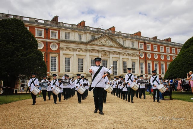 BHMY during the parade at Hampton Court