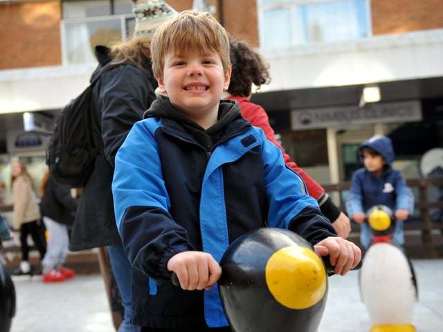 A Christmas ice rink opened outside the Help Point in Church Walk, Burgess Hill, on Wednesday, December 20