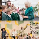 Queen Camilla visits Charleston Festival