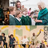 Queen Camilla visits Charleston Festival