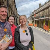 James MacCleary campaigning at the by-election with Baroness Grender (right). Photo: Lewes Liberal Democrats