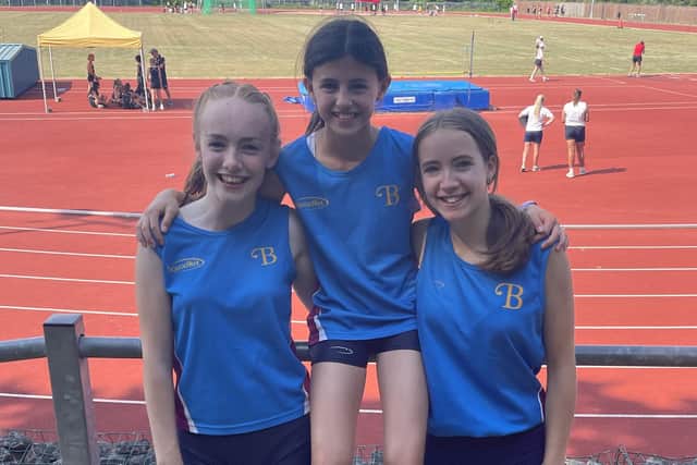Amber Flood, Amelia Topping & Isabella Farrant of Burgess Hill Girls