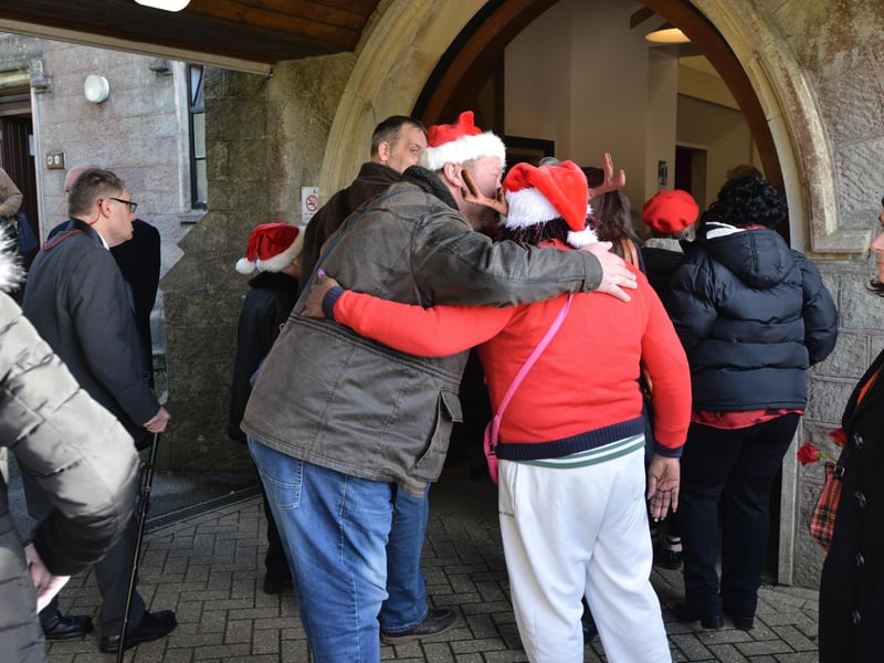 The funeral of Pat Fisher at Hastings Crematorium on February 1 2024.