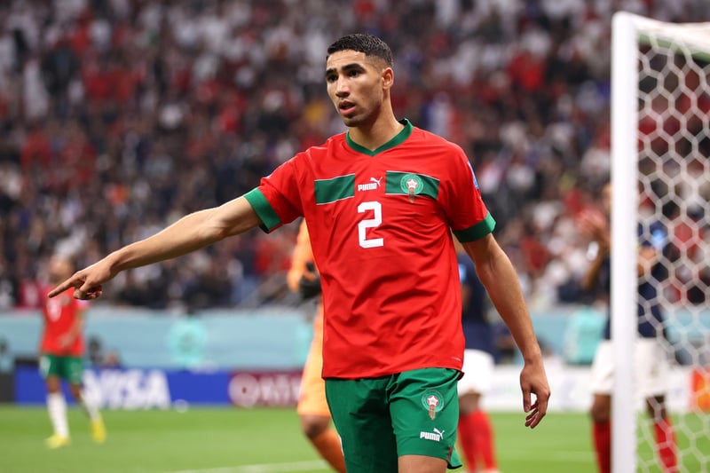 Achraf Hakimi was Morocco's highest-rated player at the tournament. He averaged 8.02 as the Atlas Lions reached the semi-finals. The 24-year-old scored Morocco's winning penalty in the shootout against Spain - Hakimi's country of birth - in the round of 16