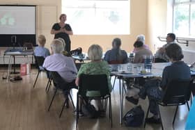 Sussex Support Services gives talk at networking lunch.