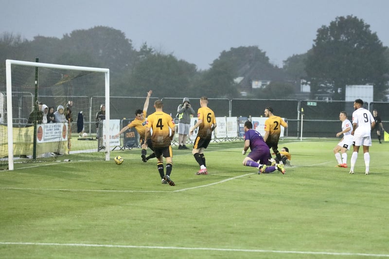 Action from Littlehampton Town's home draw with Horndean at The Sportsfield