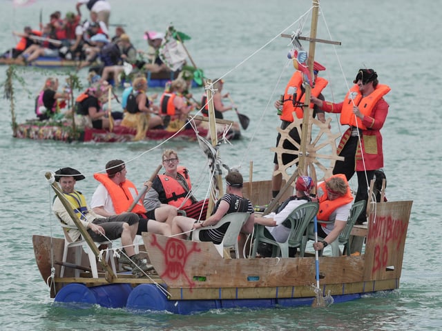 Shoreham came together for a fun event on the water at the popular charity Raft Race on Saturday (July 26).