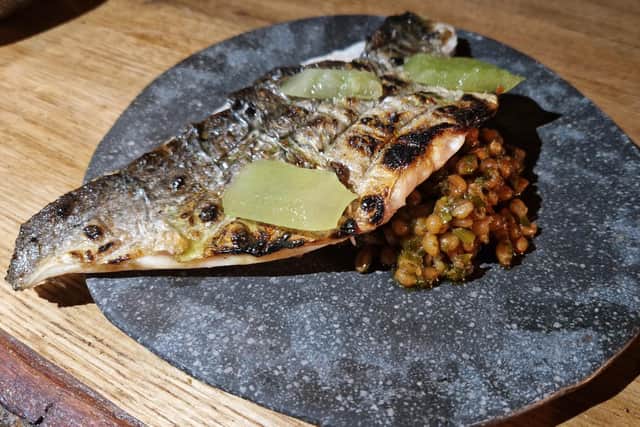 Scorched sea bream at Embers.