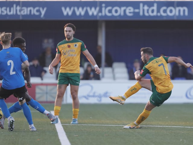 Action from Horsham's entertaining - but ultimately disappointing - 5-3 defeat at Billericay Town in the Isthmian Premier