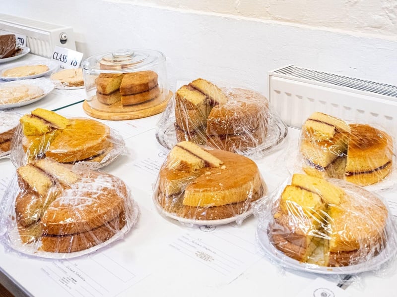 Victoria sandwich cakes at East Preston and Kingston Horticultural Society’s annual flower show