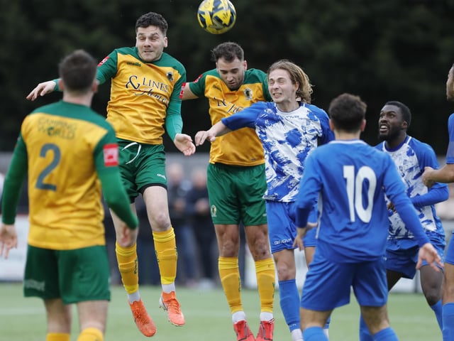 Isthmian Premier action from Horsham's dramatic home win over Wingate & Finchley on Saturday
