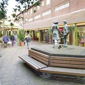 The sculpture that once stood in The Orchards shopping centre in Haywards Heath