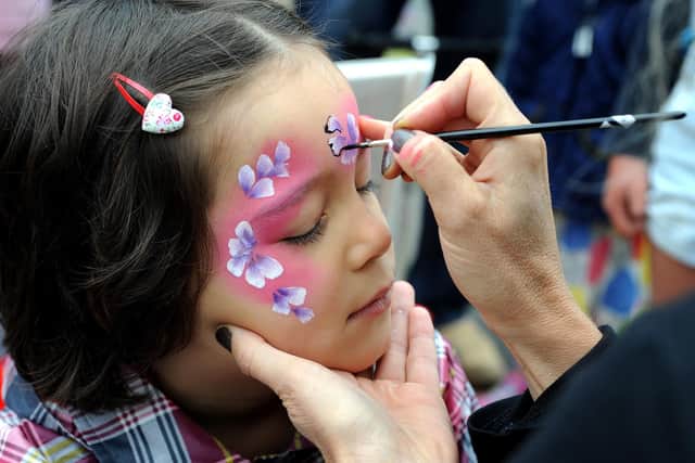 Face-painting at one of the previous Hurst Festivals