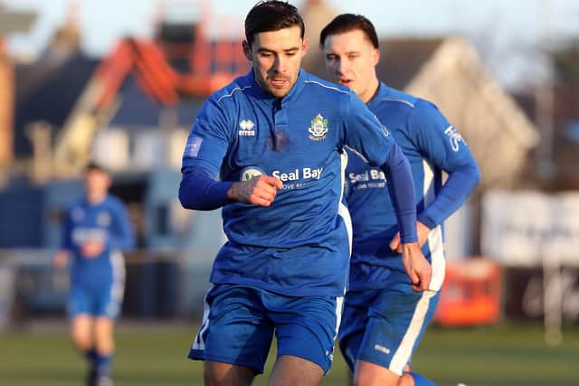 Ryan Morey gets forward for Selsey | Picture: Chris Hatton