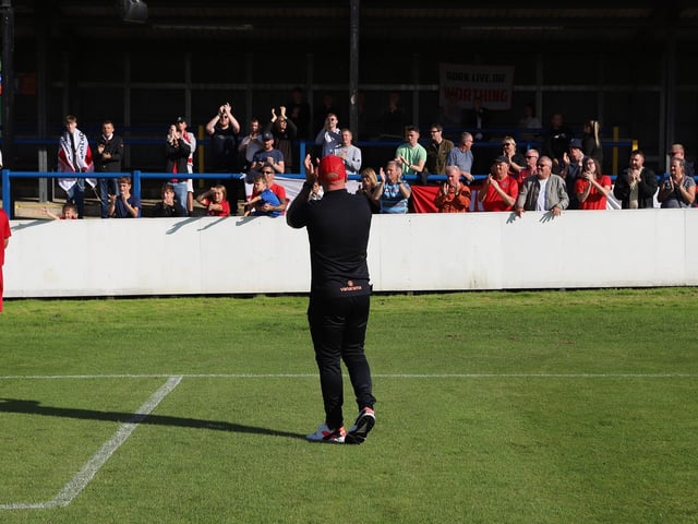 Action from Worthing's win at Dover in National League South