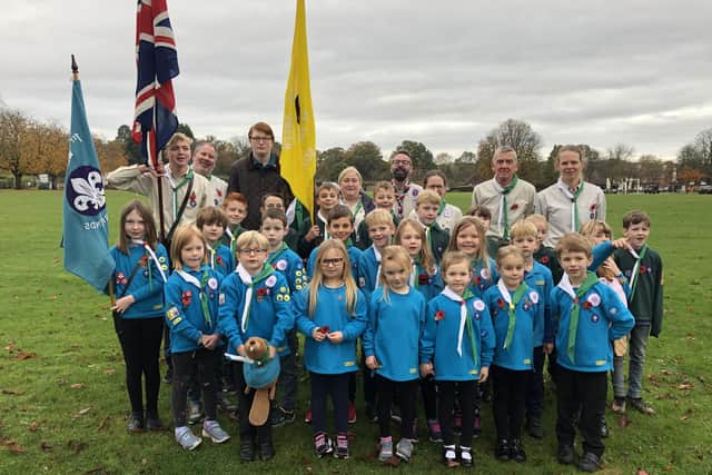 The 1st Wisborough Green Scout Group Beaver Colony and Cub Pack turned out in force to mark Remembrance Sunday