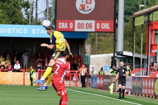 Crawley Town lost 3-1 to Cheltenham Town at the Broadfield Stadium | Picture: Thomas Forbes @thomasforbes_photography