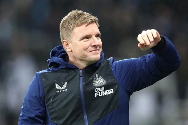 Newcastle United head coach Eddie Howe is expected to name two changes from the win over Everton. (Photo by Ian MacNicol/Getty Images)