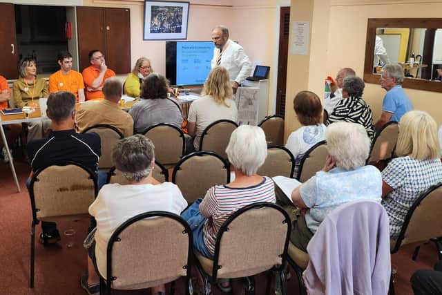 Save Our Town Burgess Hill Residents and Business (BHRB) Group met at Cyprus Hall on Tuesday, June 27