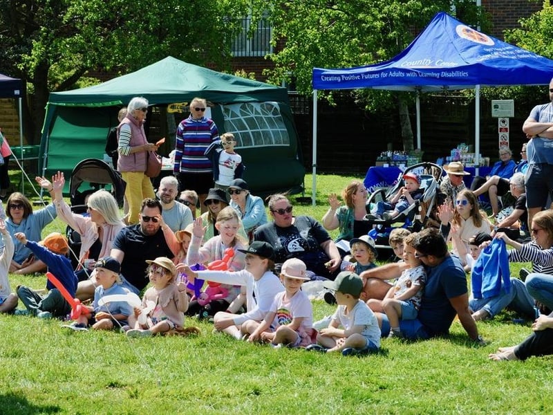 The well-supported community fete last Saturday had charity stalls and children’s entertainment