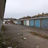 The latest sites to be brought forward for development are the council-owned garage compounds in Daniel Close and Gravelly Crescent (pictured) on Lancing’s Mash Barn estate. Photo: Adur District Council