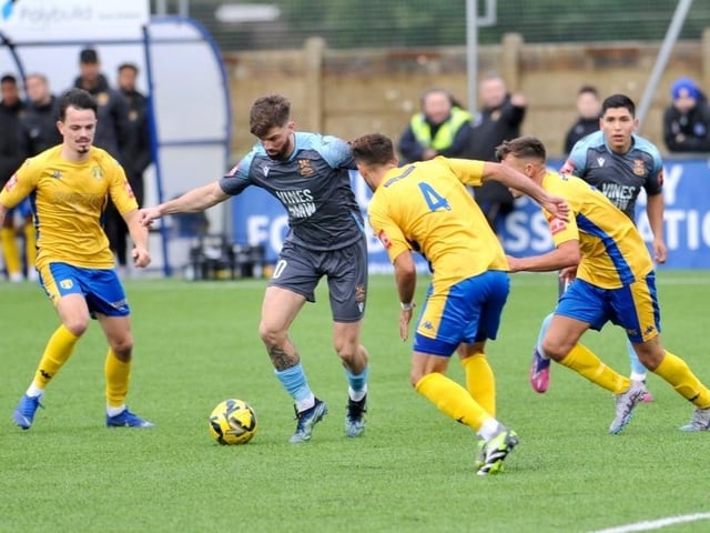 Action and goal celebration's from Lancing's win over Three Bridges