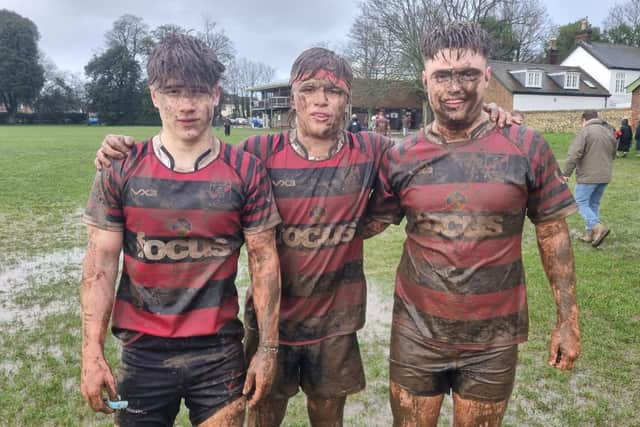 Haywards Heath colts in the mud at Chichester