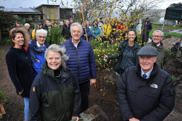 Petworth Community Garden has been chosen to receive one of the Queens Green Canopy 'Tree of Trees' which was planted by Lady Emma Barnard DL, Lord-Lieutenant of the County of West Sussex. Pic S Robards SR2211081
