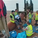 Volunteers from Strandliners took part in local beach cleans