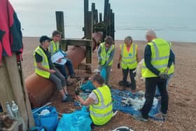Volunteers from Strandliners took part in local beach cleans
