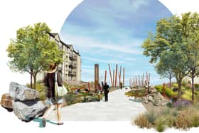 Harold Place Green Connections - artist's impression of Harold Place