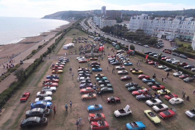 Around 200 cars took part in West Sussex MG Owners Club's 32nd South Downs Run from Arundel Park to Eastbourne, following a route through the picturesque Sussex countryside