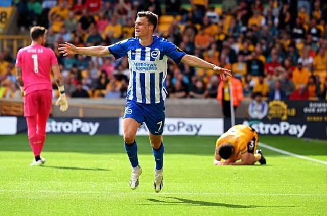 Solly March of Brighton & Hove Albion is pushing for England selection