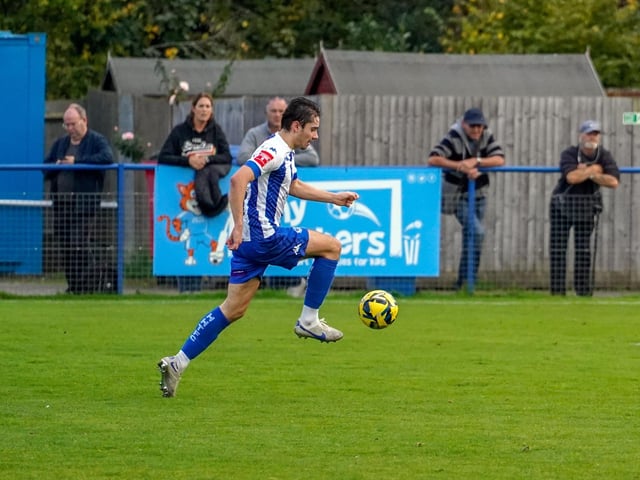Action from Haywards Heath Town's victory over Beckenham in the Isthmian south east division