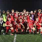 Worthing FC's under-18s celebrate their victory | Picture: Mike Gunn