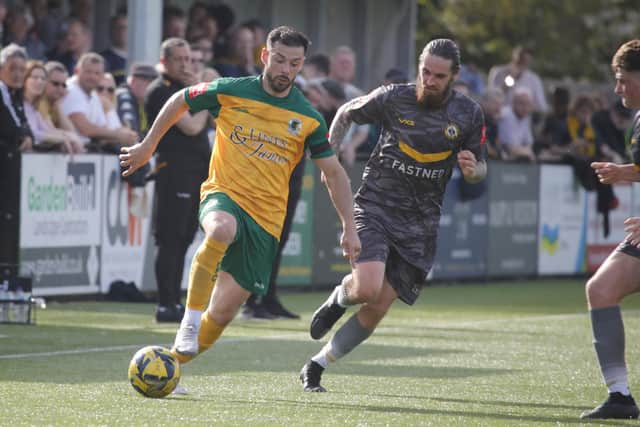 Action from Horsham's Isthmian Premier win over Cray. Picture by John Lines