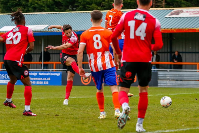 Action from Eastbourne Borough's defeat at Braintree in the National Lague South