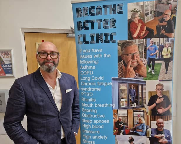 Tim Johnson runs the Breathe Better Clinic, with talks, workshops and one-to-one sessions to guide people to breathe more efficiently