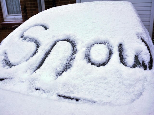 Burgess Hill in the snow