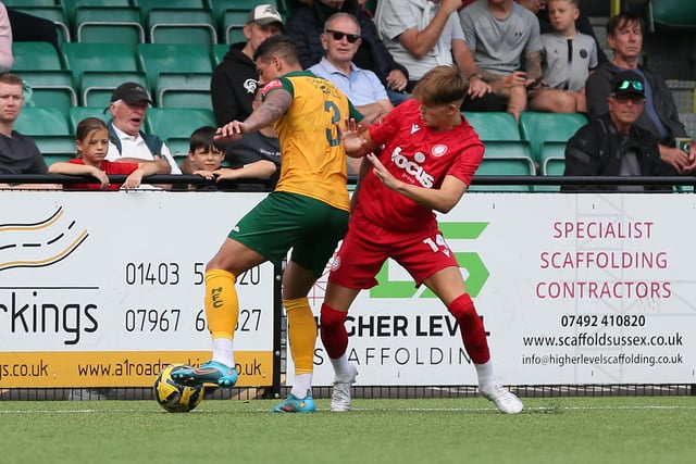 Action from Worthing FC's 3-0 friendly win at Horsham