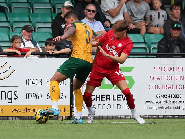 Action from Worthing FC's 3-0 friendly win at Horsham