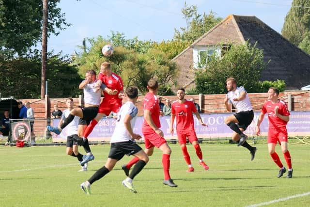 Pagham and Crawley Down Gatwick in action | Picture by Roger Smith
