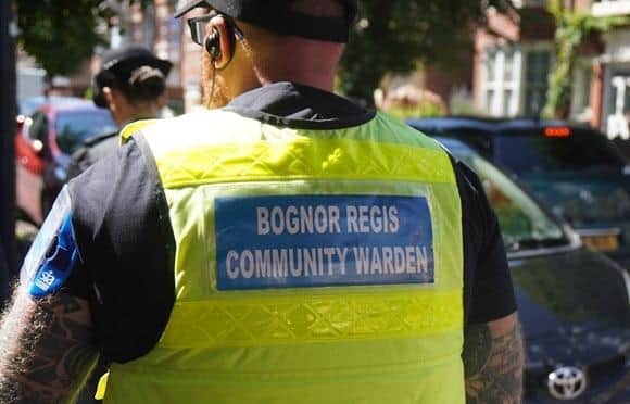 A community warden in Bognor Regis. Photo: Sussex PCC