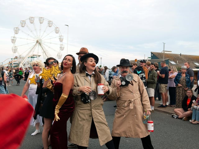 Hastings Old Town Carnival Week 2025: Pram Race. Pic by Frank Copper.