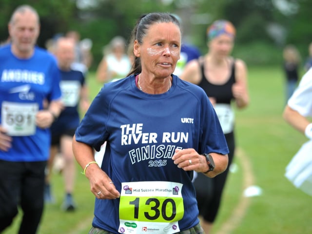 Burgess Hill 10k section of the May bank holiday weekend Mid Sussex Marathon.  Event - Burgess Hill Mid Sussex 10K.  HR26050501. Pic Hollie R/Iconic Media Group : Burgess Hill races at the 2026 Mid Sussex Marathon