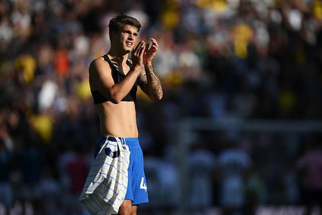 Fabian Hurzeler explained how Luka Vuskovic can become a ‘top player’, after Brighton’s record signing scored his first goal for the club against Leeds United. (Photo by Mike Hewitt/Getty Images)