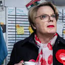 Eddie Izzard pictured visiting Portsmouth to support MP Stephen Morgan for the election in 2019. Photo: Habibur Rahman