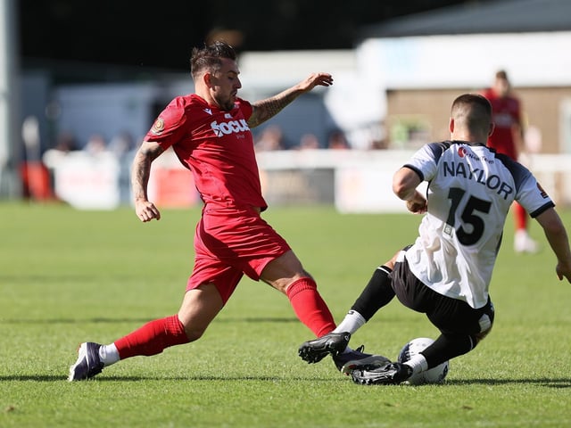 Action from Worthing's win at Dover in National League South