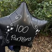 Kayleigh celebrates her 100th parkrun finish | Contributed picture
