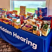 Hidden Hearing in Sussex helped to donate 1.6 tonnes of emergency food bank supplies